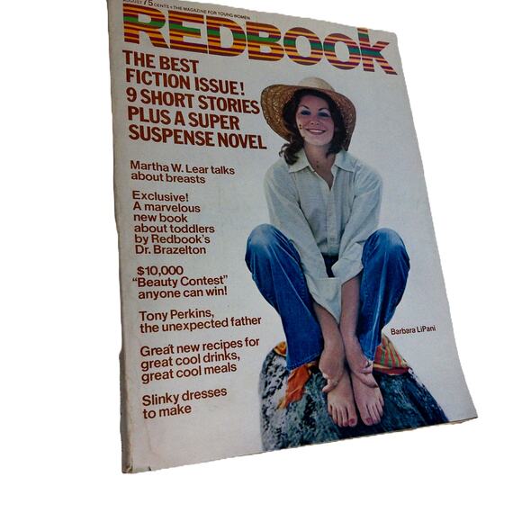 Redbook August 1974 Barbara LiPani Anthony Perkins Fiction Issue - Picture 1 of 9